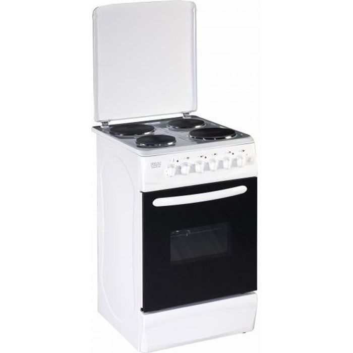 PKM EH4-50 GA, Cuisinière, Blanc, Rotatif, Devant, Plaque scellée, acier émaillé