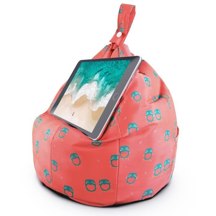 Planet Buddies Support pour iPad et Tablette, Coussin de Support pour iPad ou tablette - Rose hibou