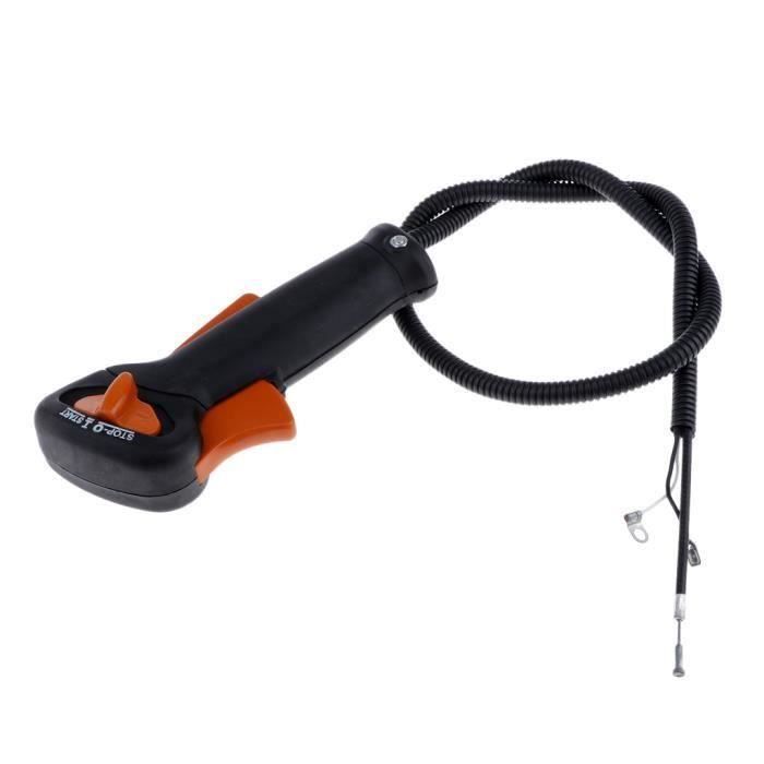 Poignée Ergonomique Débroussailleuse En Acier Inoxydable - Soulage Le Dos - 13,2 X 38,4 Cm