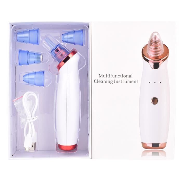 APPAREIL DE MASSAGE MANUEL,Nettoyant pour le visage nez points noirs décapant pores profonds acné bouton enlèvement - Type WHITE