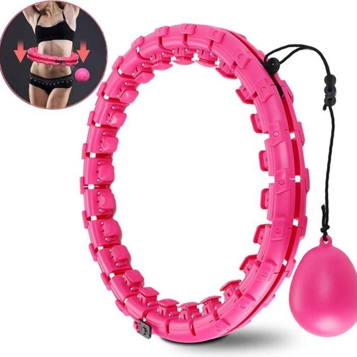 Hula Hoop Taille Réglable - 52 Pouces, Fitness Aérobie Intérieur pour Cerceau Intelligent pour Hommes Et Fem109