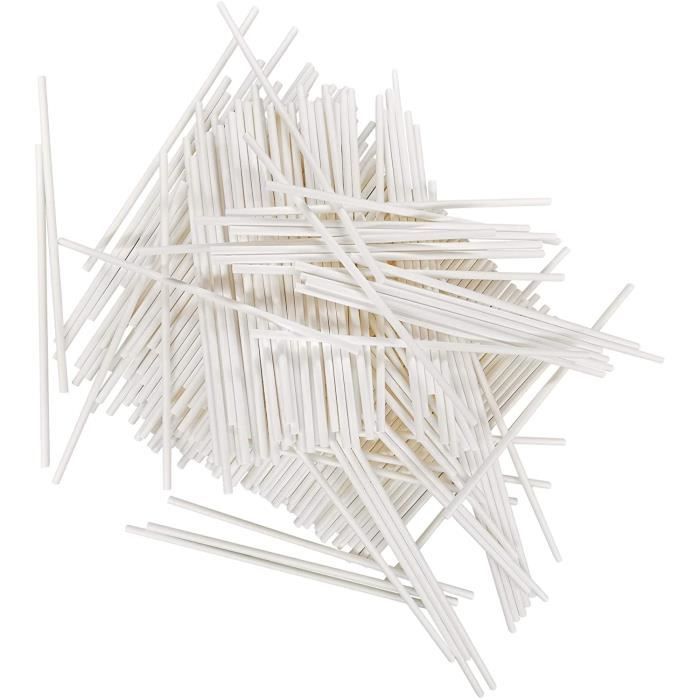 CAKE 85124 Lot de 250 bacirctonnets en papier pour cake pops 15 cm90