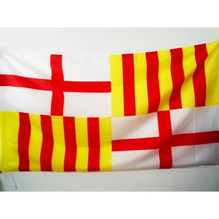 Drapeau Barcelone 150x90cm - ville de Barcelona
