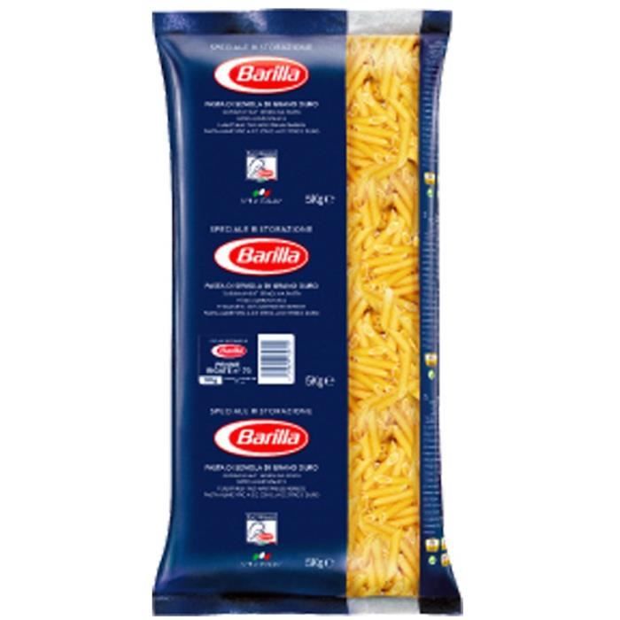 BARILLA Pâtes Penne rigate - Paquet de 5 kg