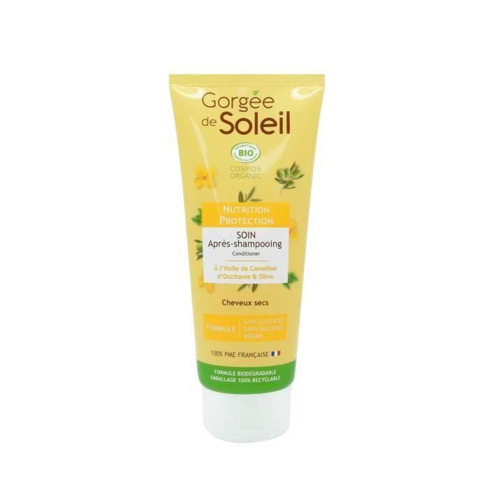 Gorgée de Soleil Bio - Après-Shampoing Nutrition et Protection - Certifié BIO COSMOS - 200ml