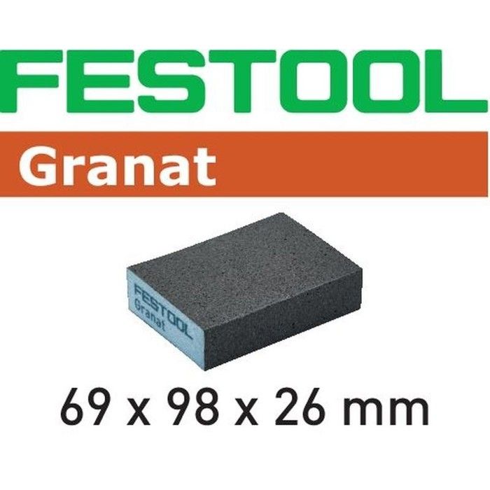 Éponge de ponçage FESTOOL 69x98x26 220 GR - Boite de 6 - 201083