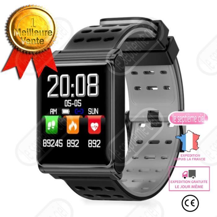 LSC® montre connectée bluetooth femme homme huawei samsung enfant iphone android pas cher etanche sport gps cardio fille garcon télé