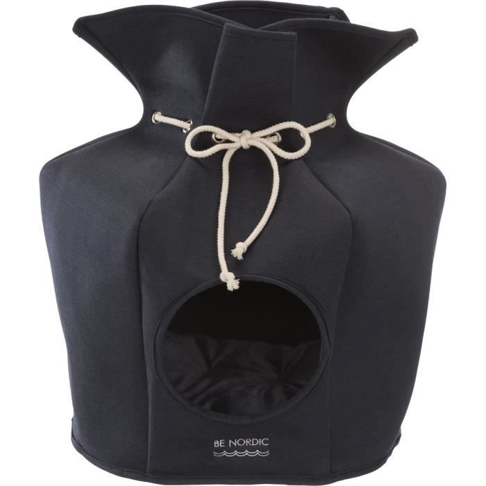 TRIXIE Abri douillet Be Nordic - Ø 40 x 56 cm - Bleu - Pour chat et petit chien