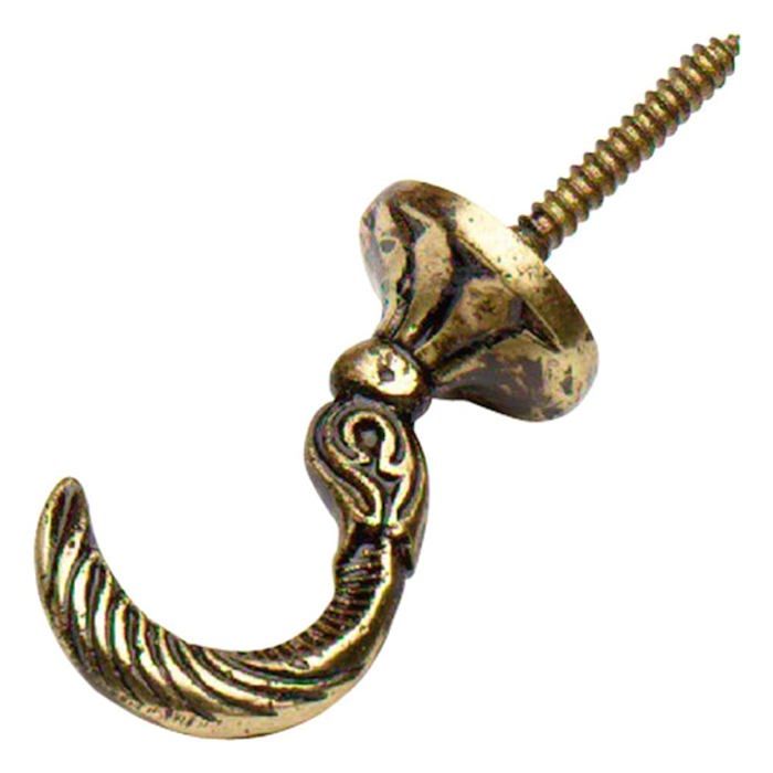 Bulk Hardware BH00084 Lot De 25 Crochets à Double Fixation Doré