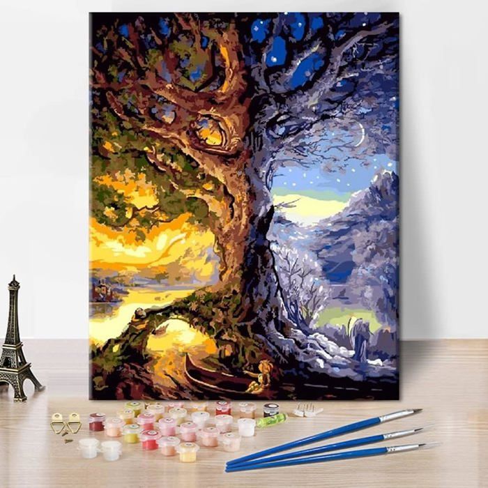 Ensemble d'arbres de Noël en verre fusionné, décorations de