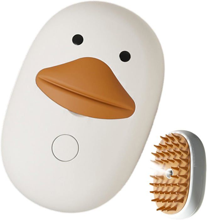 Meilleurs prix pour Peigne à brosse à vapeur pour chat, peigne de toilettage pour chat - Brosse de massage électrique pour chaton 3 en 1.