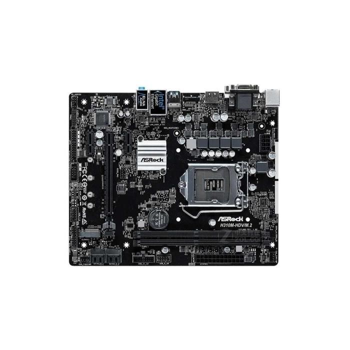 Carte mère ASRock H310M-HDV/M.2 Intel H310 LGA 1151 2xDDR4 32GB Micro ATX - Asrock