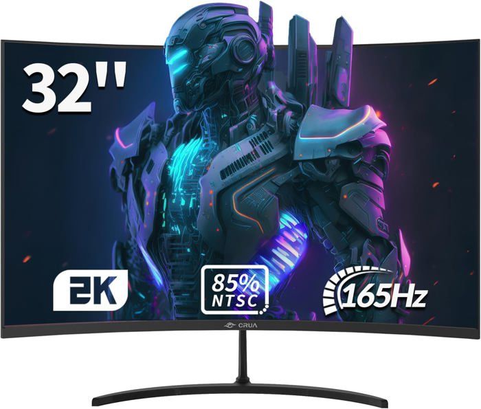 Ecran PC -32 Incurvé QHD 1440P 165Hz 1ms 1500R 99% sRGB FreeSync Ports HDMI/DP Bord Fin Fixation VESA