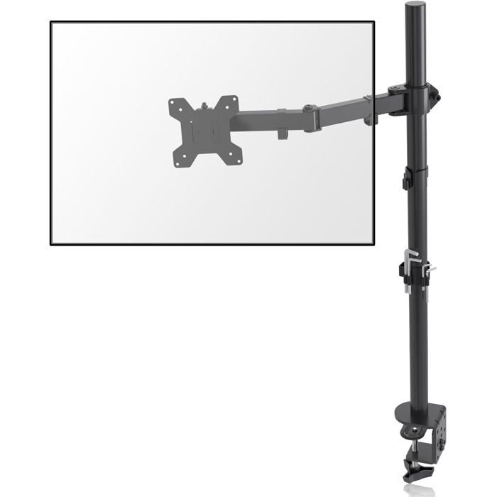 Support Ecran PcBras Ecran Pour Écran Lcd/Led 13-32 Pouces (80Cm De Altura Ajustable)Vesa 75/100 Mm JusquÀ 10KgPivotement 90°