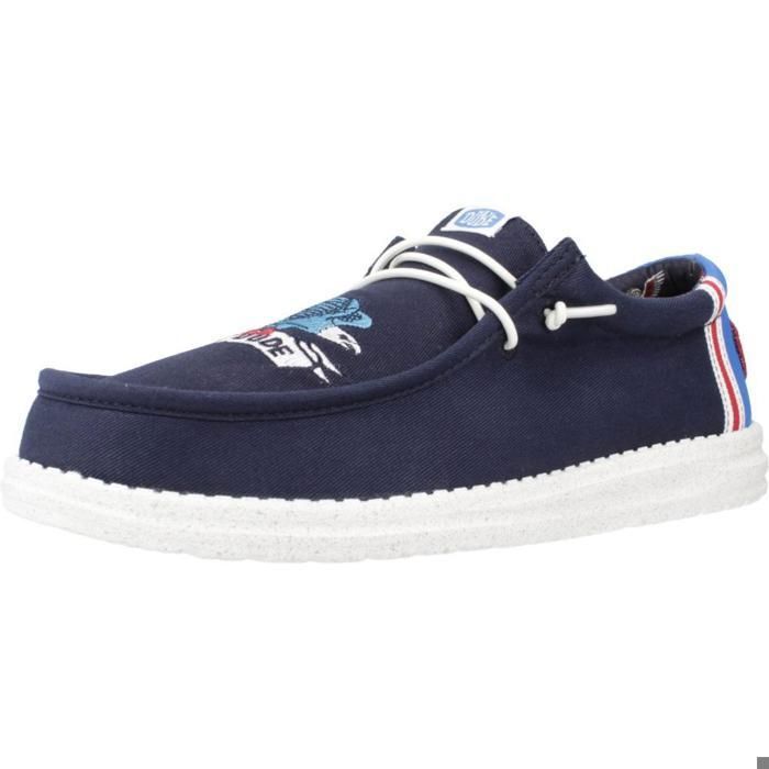 Hey Dude Chaussure Hey Dude Modèle Wally Stars N Skulls - Coleur Bleu