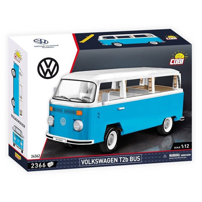 Jeu de construction - COBI - Volkswagen T2b Bus - Échelle 1:12 - 2366 pièces - Bleu