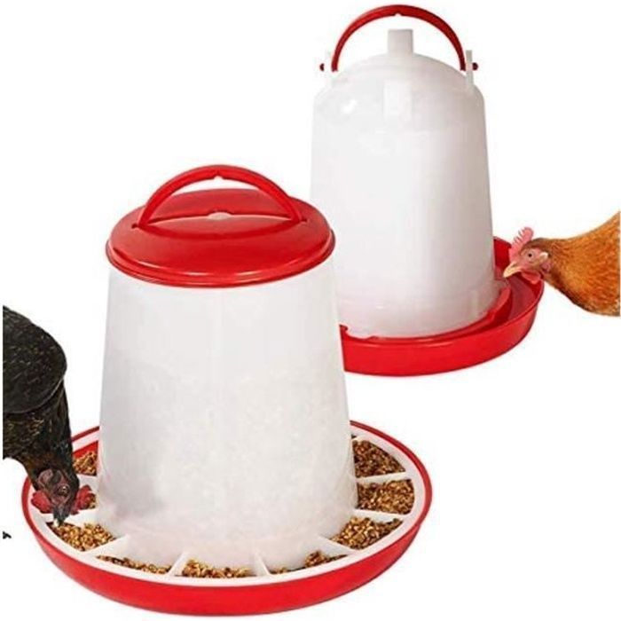 Comparer les prix de Mangeoire poule automatique - Marque - Modle - ABS - Blanc - Oiseau - Poule blanc blanc MANGEOIRE