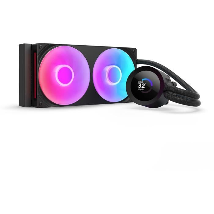 Découvrez le watercooling NZXT Kraken Plus 240 RGB offrant des performances thermiques améliorées et un écran LCD carré de 154 personnalisable. Avec sa pompe NZXT Turbine et ses ventilateurs RGB il assure un refroidissement optimal tout en ajoutant une touche esthétique à votre configuration. Compatible avec Socket AM4 il est conçu pour les utilisateurs exigeants.