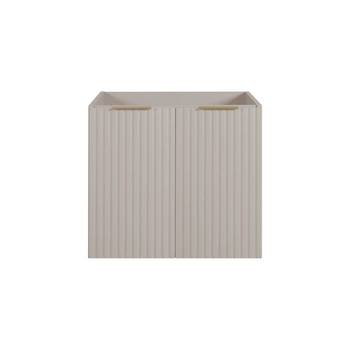 Meuble de salle de bain - Cachemire - 60 x 57 x 46 cm - 2 portes - Poignées dorées - Montage facile