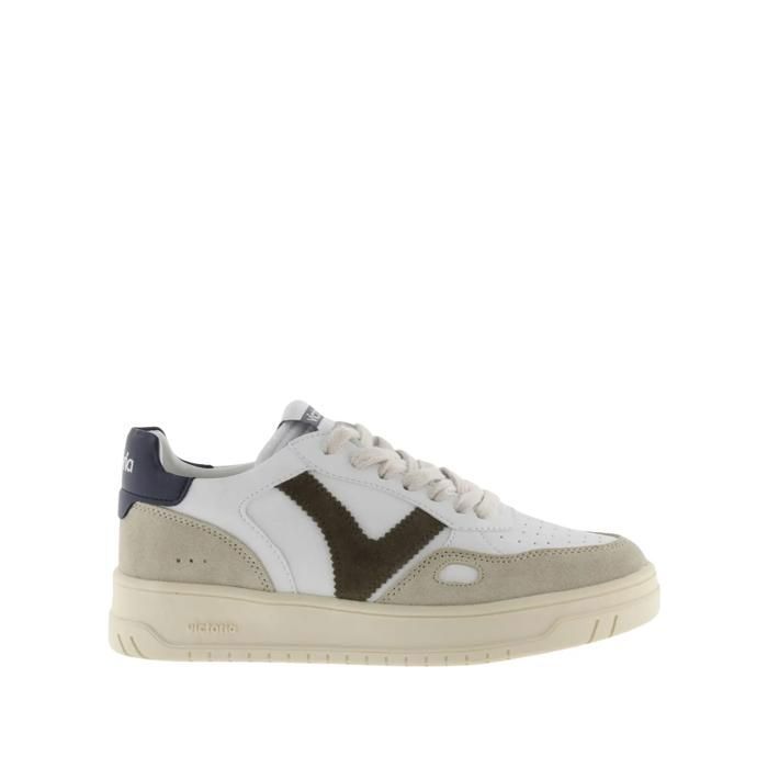 Basket effet cuir et daim femme Victoria Seul - beige/bleu/marron Basket effet cuir et daim femme Victoria Seul - beige/bleu/marron