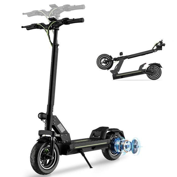 D8 Trottinette Electrique 45KM/HAutonomie 60-75km PIC Moteur 800w Batterie 48v 18.2AhTodimart