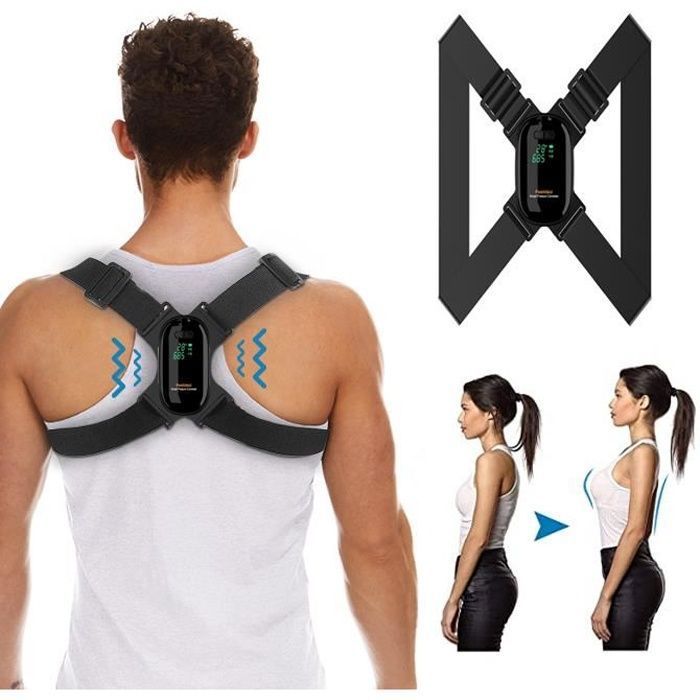 Correcteur De Posture Intelligent - Soutien Pour Le Dos Et La Nuque, Neuf Générique, Pour Améliorer L'alignement