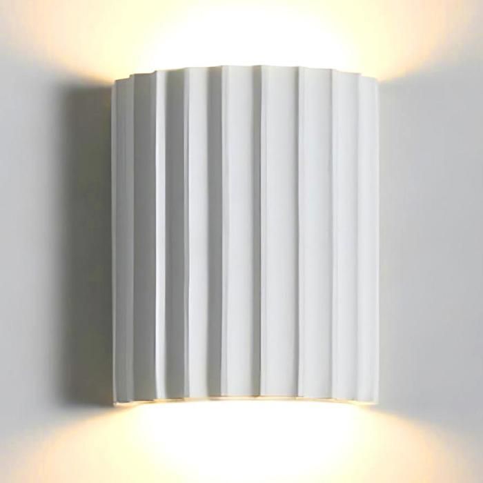 Diday Applique Murale ModerneLED Lampe murale en Résine Abat-jour Designe Colonne Romaine Éclairage Murale Style NordiqueChaud