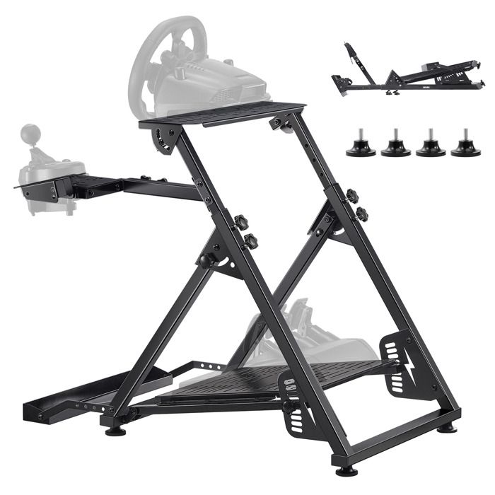 Support de Volant Course Pliable Cockpit Simulateur Course Réglable-VEVOR-Compatible Logitech G923 G920 G29 G27