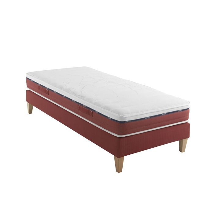 Ensemble matelas 100% latex sommier et pieds Crépuscule 600 - SOMEO 80x210 - Blanc - Garantie 7 ans - Someo Ensemble matelas 100% latex sommier et pieds Crépuscule 600 - SOMEO 80x210 - Blanc - Garantie 7 ans - Someo