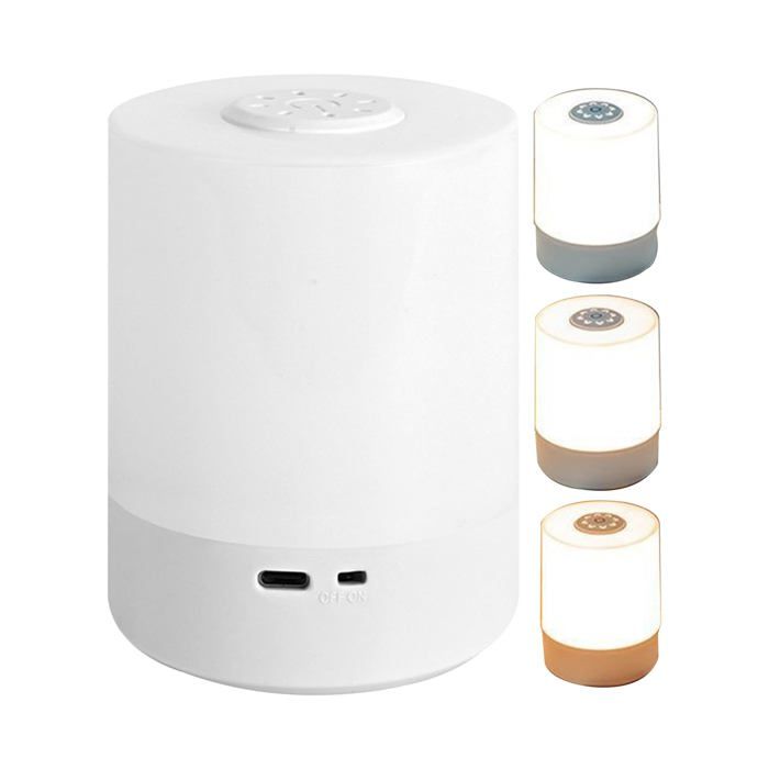 Veilleuse Rechargeable - 1 LED tactile intensité réglable - Pour sommeil chambre chevet enfant adulte Cuneary
