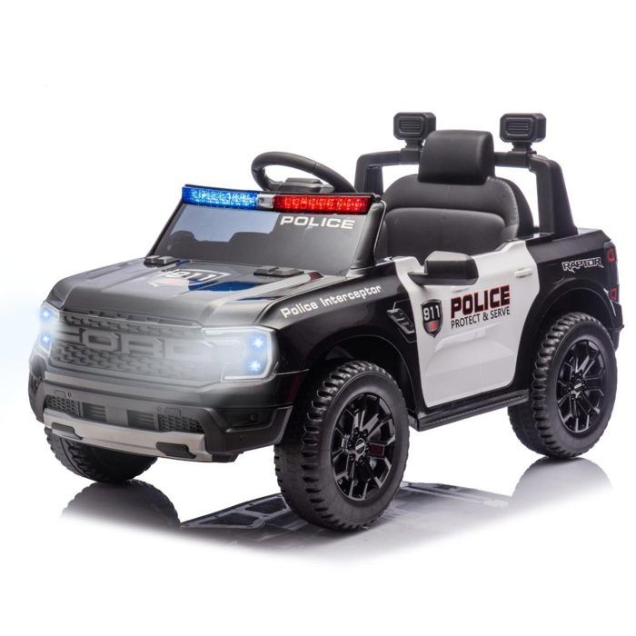 Voiture électrique - MILLY MALLY - 5907090700672 - Bleu - Feux police LED - Marche arrière - Suspension roues arrière