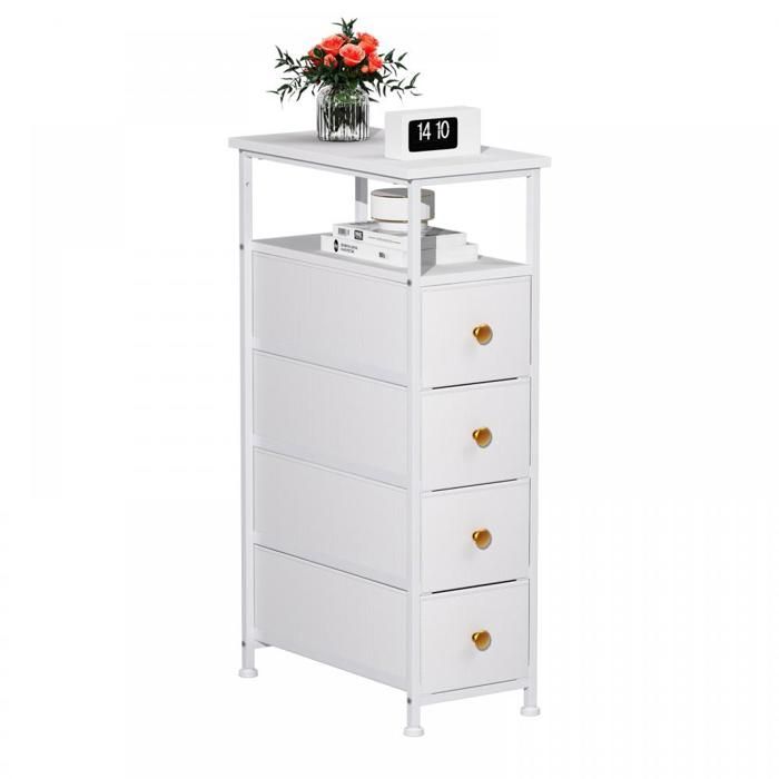 ViYi.Rectangulaire de Casiers Tiroirs - Caissons De Rangement de Blanc - Enfilade H 88.5cm - Scandinave - Moderne