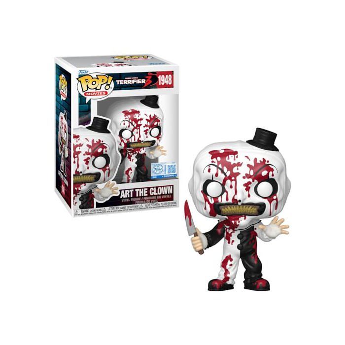Figurine miniature - FUNKO - Art the Clown - Exclusive n°1948 - 10 7 cm - Éclaboussures de sang