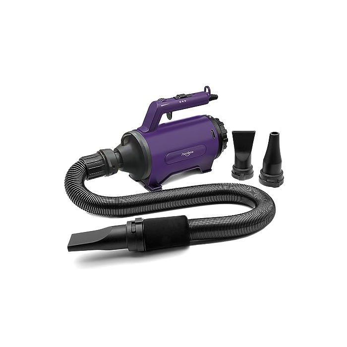 Sèche-cheveux pour chien - SHERNBAO - SMD-06P - 2200W (3.8HP) - Vitesse réglable - 3 buses & tuyaux