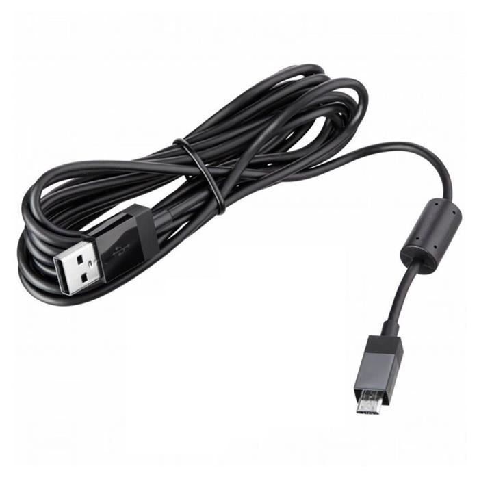 Noir Câble de chargement USB pour de de jeu PS4 Xbox
