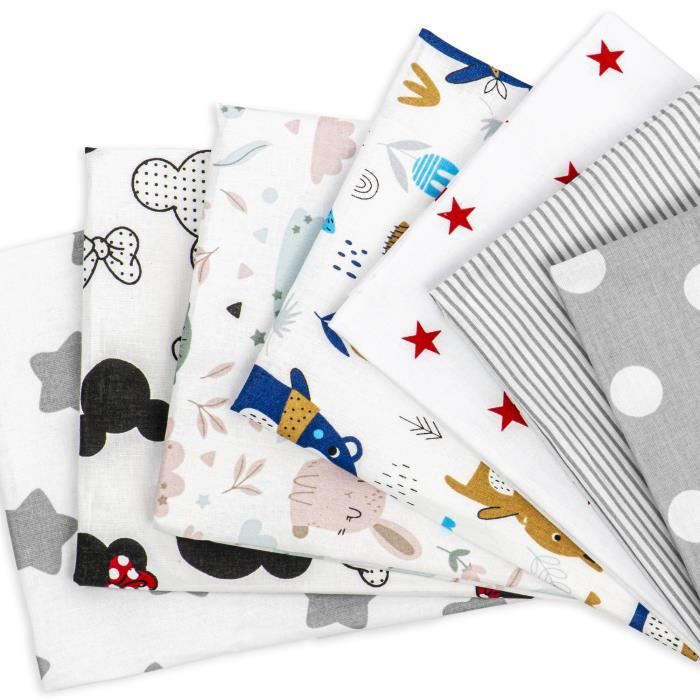 Tissus au metre - coupon tissu coton enduit tissus patchwork ...