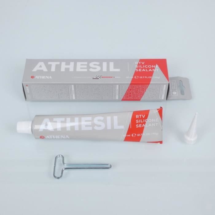 Pâte à joint Athena Athesil RTV Silicone Sealant gris pour moto auto tube 80mL - MFPN : Athesil RTV Silicone Sealant-220724-1N
