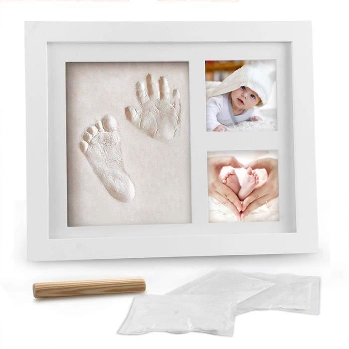 Empreinte Bebe Empreinte De Main Et De Pied Souvenir Bebe Non Toxique Argile Kit Cadre Empreinte Bebe 5pcs Cdiscount Beaux Arts Et Loisirs Creatifs