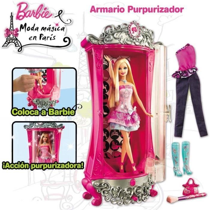 Armoire suprême Mattel Barbie Fashionistas avec poupée et accessoires, 3  ans et plus