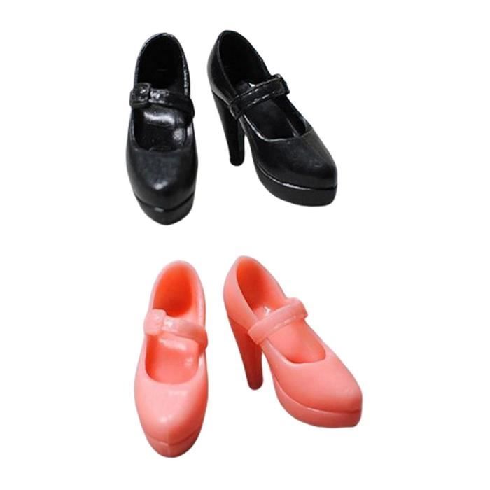 2 paires de chaussures de sport en toile rouge pour les poupées 1/4 BJD SD DOD 