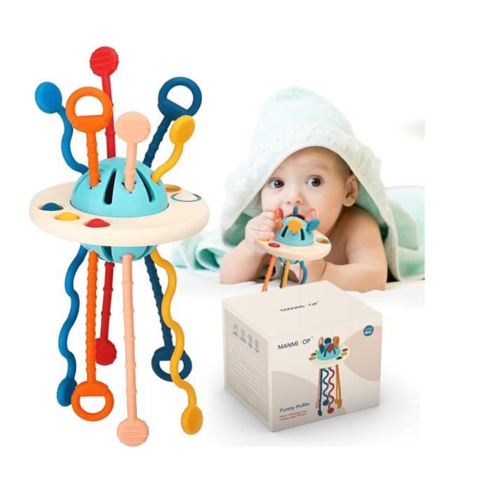 Jouet Bebe 1 an, Jeux 1 an, Jouets d'éveil Silicone, Jeux Éducatif