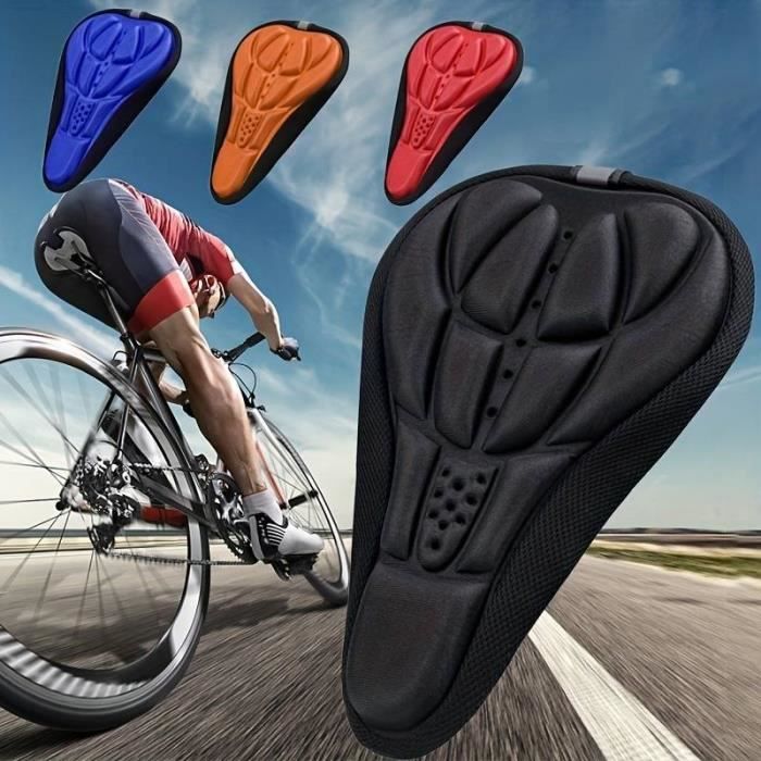 Housse de selle de vélo VTT ergonomique - Marque - Modèle - Noir - 15x28Cm - Matériaux de haute qualité