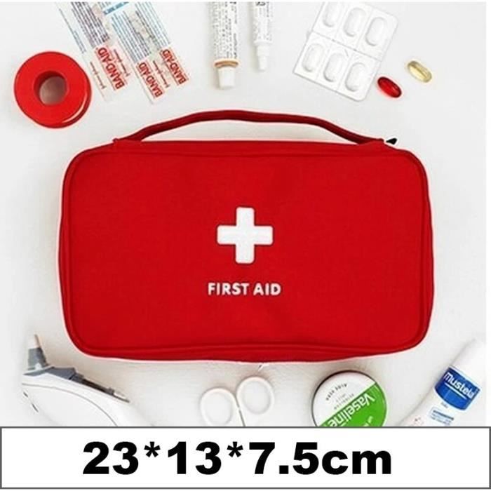 Trousse De Secours LÄSSIG Leo - Poche Filet Avec Fermeture éclair - 12.5x20cm - Sans Contenu - Khaki