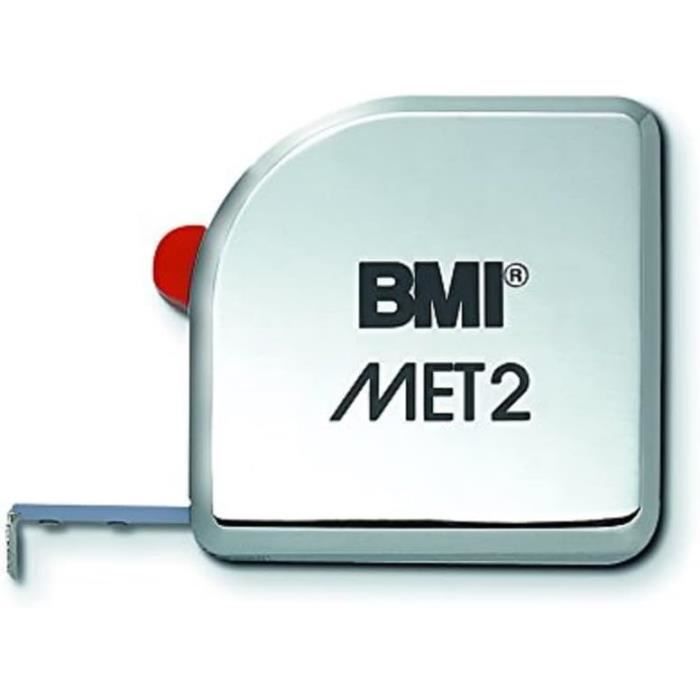 Ruban à Mesurer BMI 429341011 De Poche 3m - Multicolore, Précis Avec Clip Ceinture