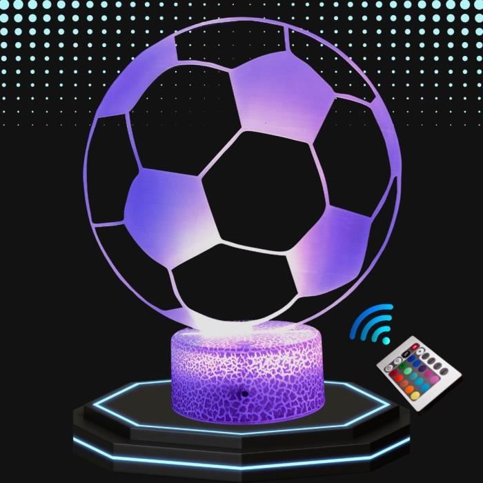 Lampe Veilleuse Basketball 3D 16 Couleurs - USB Rechargeable | Décoration Chambre Fan De Basket