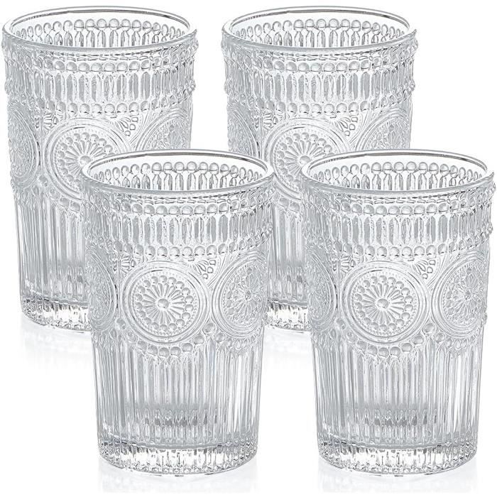 Lot De 3 Verres à Eau Galileo Evelyn 350 Ml - Verre Transparent Classique, Lavable Lave-vaisselle