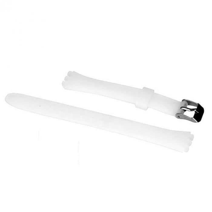 Bracelet 12 mm de montre Swatch Transparent Silicone lisse My-Montre , -  Achat/vente montre Blanc - Cdiscount