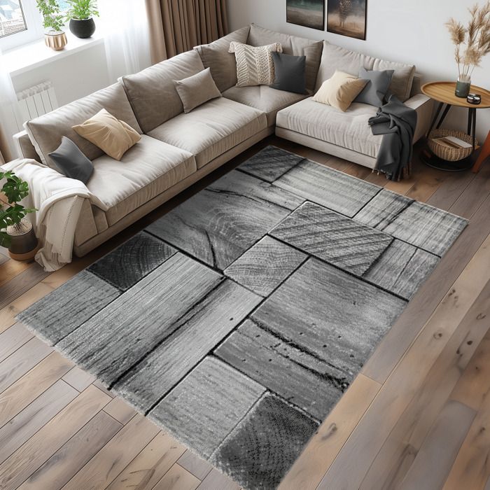Luul Home Tapis moderne abstrait lavable en machine avec envers en caoutchouc antidérapant facile à nettoyer