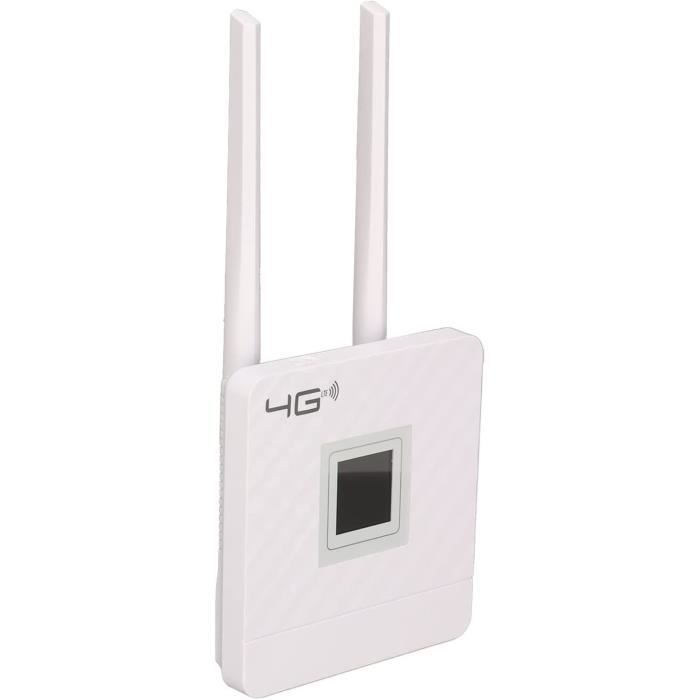 Routeur 4G LTE Avec 4 Antennes – Convertit Une Carte SIM En WiFi, Jusqu’à 32 Appareils, Pour Maison Ou Bureau
