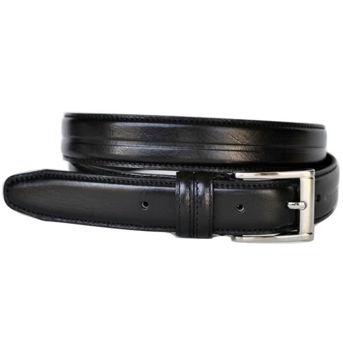 Nouveau Non Déballéalmela - Ceinture Pour Homme - Cuir Véritable - 3 Cm De Large - Cuir